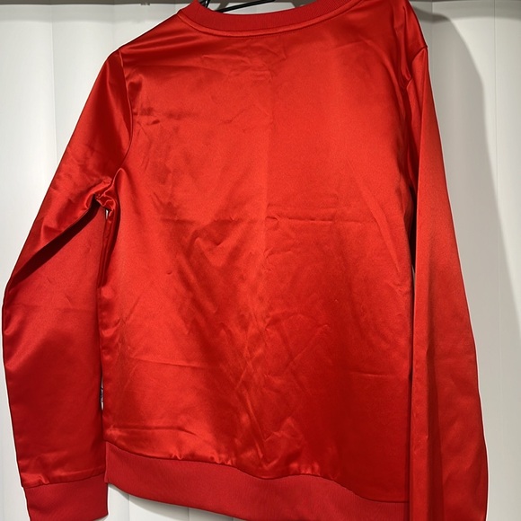 Adidas Red Crew Sweatshirt - Kid - Small - Picture 5 of 5